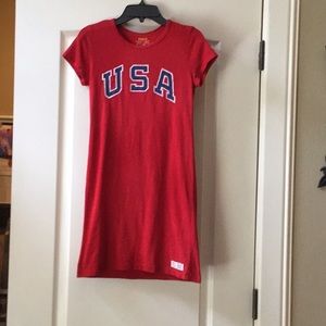 Red Ralph Lauren Polo cotton T-shirt dress